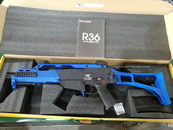 Army Armament R36 - G36 Replica GBB Airsoft Rifle in Blue