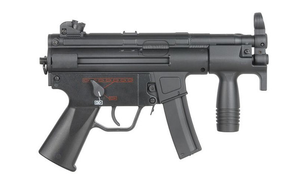 JG Works 201T SWAT MP5 CQB Airsoft Submachine Gun in Black