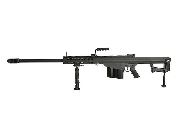 SOCOM GEAR Barrett M107 M82A1 Shell Ejecting Gas Blowback Airsoft Rifle in Black (29 inch)