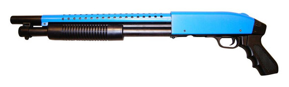 DBOY 003 Pump Action Airsoft Shotgun in Blue
