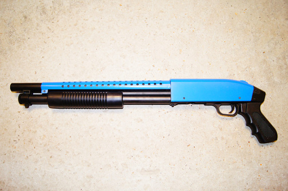 DBOY 003 Pump Action Airsoft Shotgun in Blue