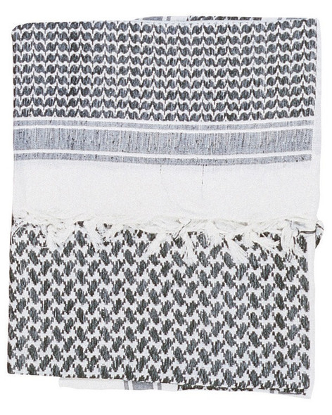 Kombat UK - Arab Shemagh SAS Kafiya Tactical Scarf in Black & White
