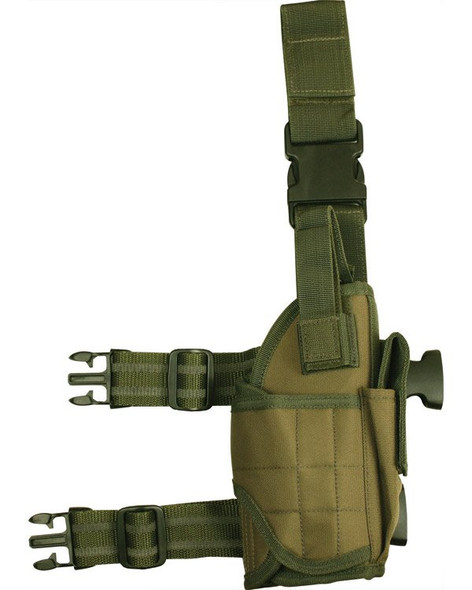 kombat US Tactical Assault Adjustable Leg Holster in Camo Green