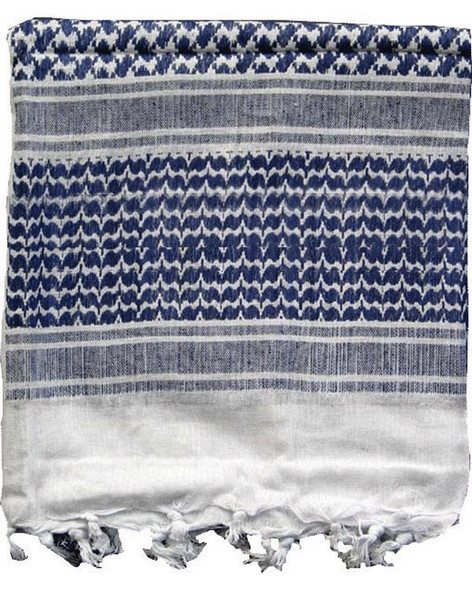 Kombat UK - Arab Shemagh SAS Kafiya Tactical Scarf in Blue & White