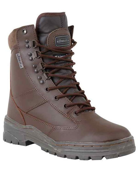 Kombat UK - All Leather Patrol Tactical Boots in Brown