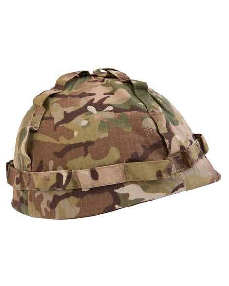 Kombat UK - M1 Plastic Tactical Helmet & Cover in British BTP Camo