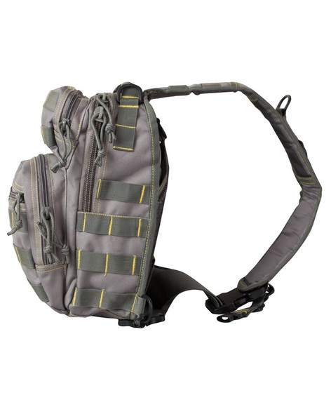 Kombat UK - 10 Litre Mini Molle Recon Shoulder Bag in Grey/Yellow
