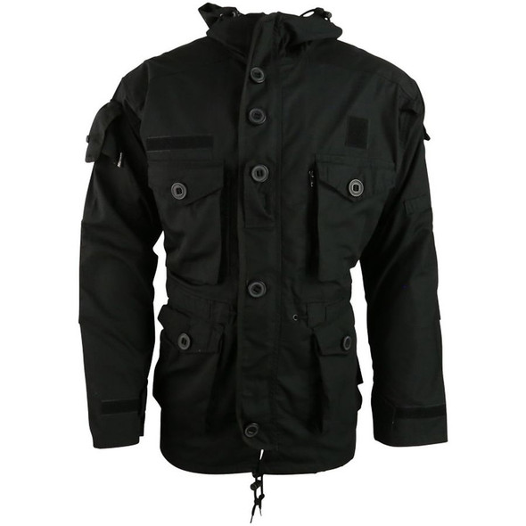 Kombat UK - SAS Style Assault Jacket with Multiple Pockets in Black