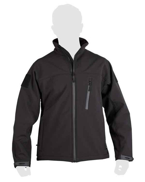 Kombat UK - Trooper Tactical Soft Shell Jacket in Black