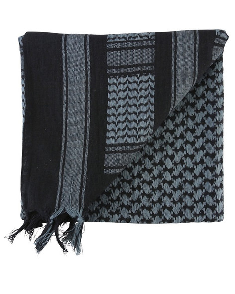 Kombat UK - Arab Shemagh SAS Kafiya Army Scarf in Black & Grey