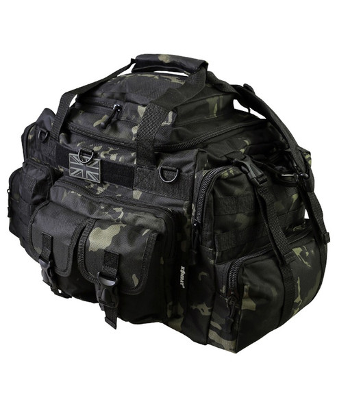 Kombat UK - Tactical Saxon 50L Holdall Bag in Black Camouflage