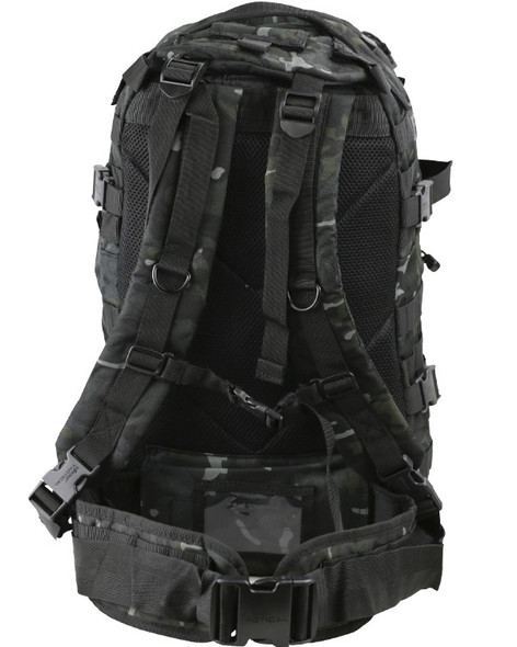 Kombat UK - 40L Medium Molle Assault Pack in Black Camouflage