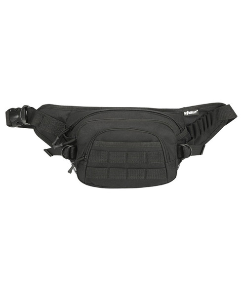 Kombat UK - Adjustable Summit 3L Tactical Waist Bag in Black