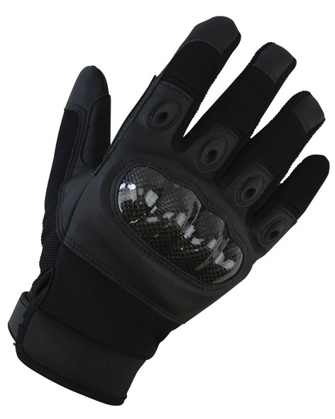 Kombat UK - Predator Tactical Airsoft Gloves with Wrist Strap in Black