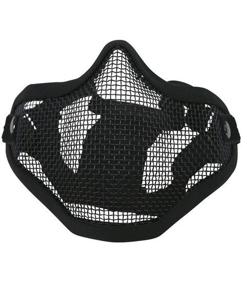 Kombat UK - Tactical Metal Mesh Airsoft Lower Face Mask in Black