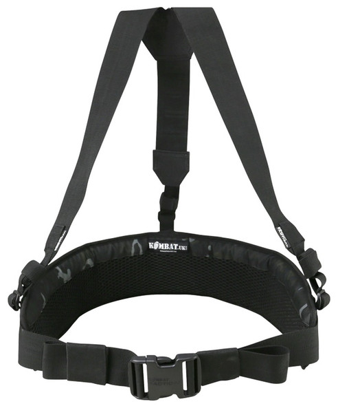 Kombat UK - Lightweight Guardian Battle Belt Yoke System in Black Camo