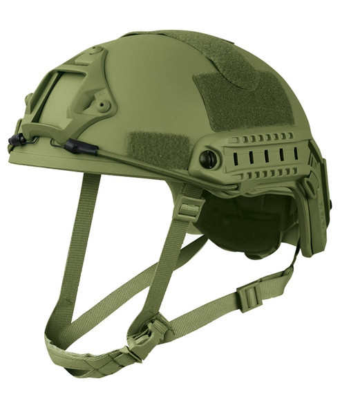 Kombat UK - Airsoft Adjustable FAST Helmet Replica in Olive Green