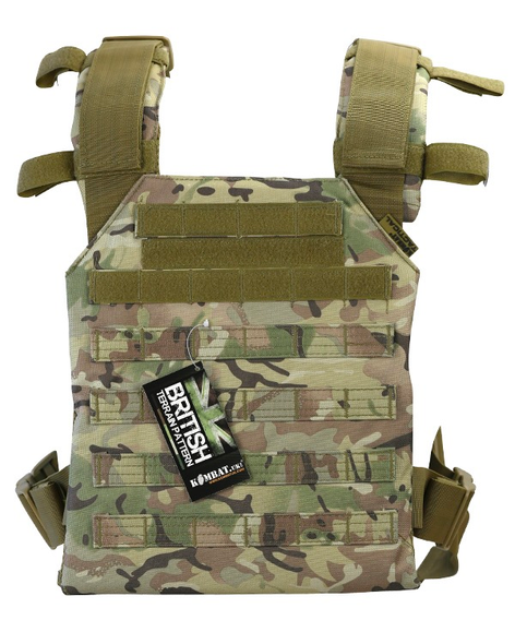 Kombat UK - Adjustable Tactical Spartan Plate Carrier in British Terrain Pattern (BTP)