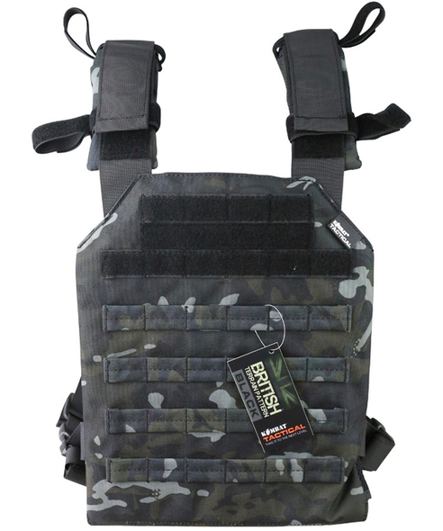 Kombat UK - Adjustable Tactical Spartan Plate Carrier in British Terrain Pattern (BTP) Black