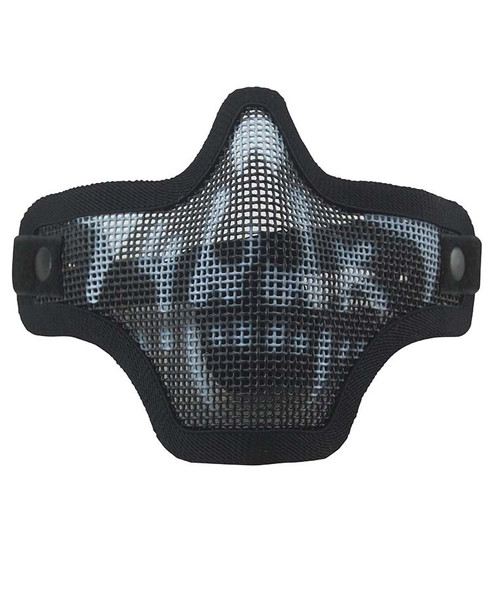 Kombat UK Mesh Lower Half Tactical Face Mask with Skull Teeth in Black