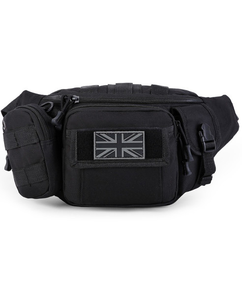 Kombat UK - Delta Tactical Waist Bag with Multiple Pockets in Black