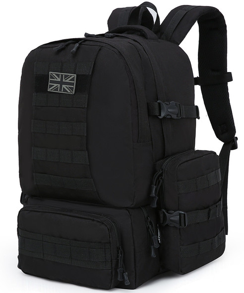 Kombat UK - Expedition Pack 50L Rucksack with Adjustable Straps in Tactical Black