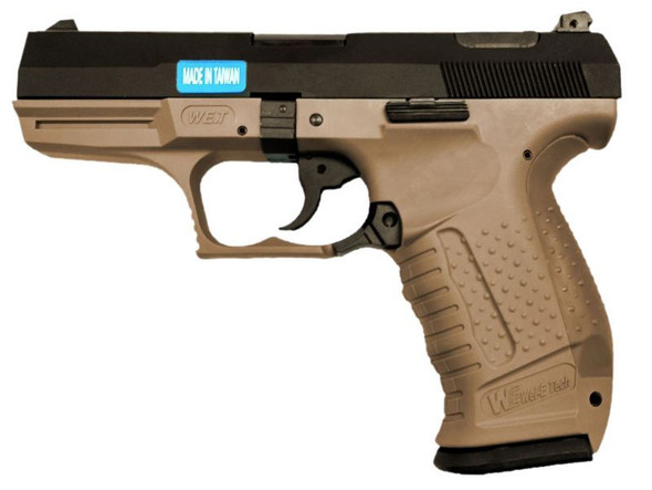 WE Tech P99 "God of War" GBB Pistol in Tan