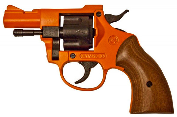 BRUNI Blank Firing OLYMPIC 6 Revolver in Orange - WolfArmouries.co.uk