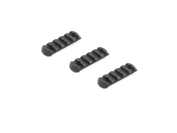ASG M-Rail Short, 2 Slots for Airsoft Guns in Black - Set of 3