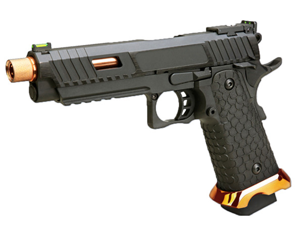 SRC Baba Yaga 5.1" Hi-Capa Gas Blowback John Wick Airsoft Pistol in Gold/Black