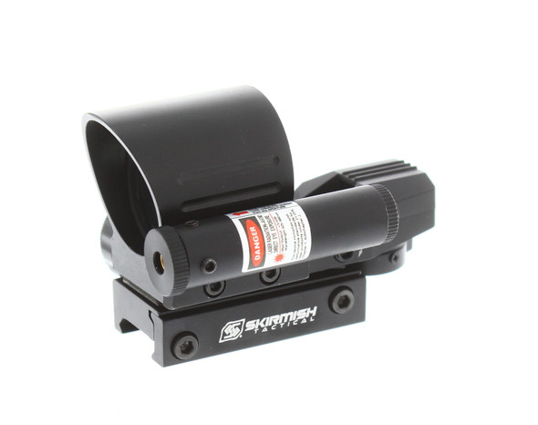 Skirmish Tactical - ST-111B Reflex Rifle Sight with 4 Reticles and Laser in Black