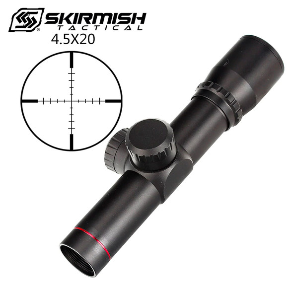 Skirmish Tactical - 4.5x20 Lightweight Compact Airsoft Rifle Scope in Black