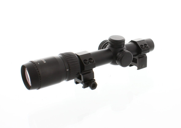 Skirmish Tactical - 1-4x20IR Lightweight Compact Airsoft Rifle Scope in Black