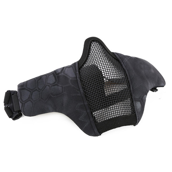 Skirmish Tactical - Lower Face Shield V5 Steel Mesh Airsoft Mask in Typhoon