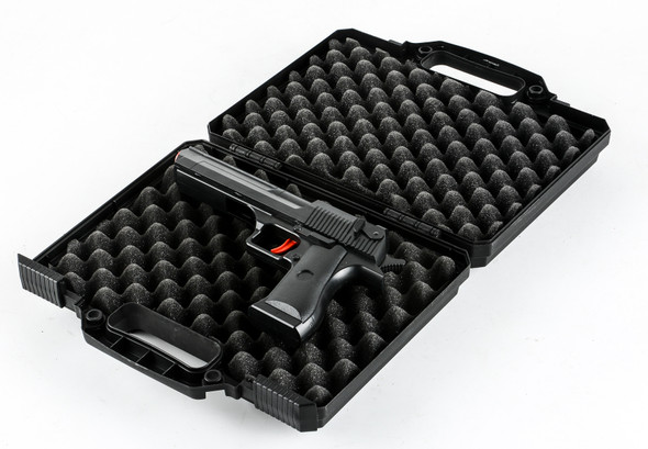 Skirmish Tactical Hard Pistol Case with Wave Foam in Tactical Black