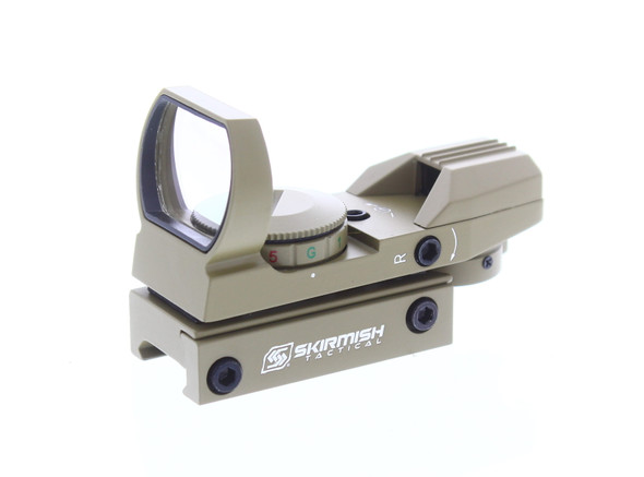 Skirmish Tactical - ST-101S Multi-Reticule Electro Red & Green Dot Sight in Desert Tan