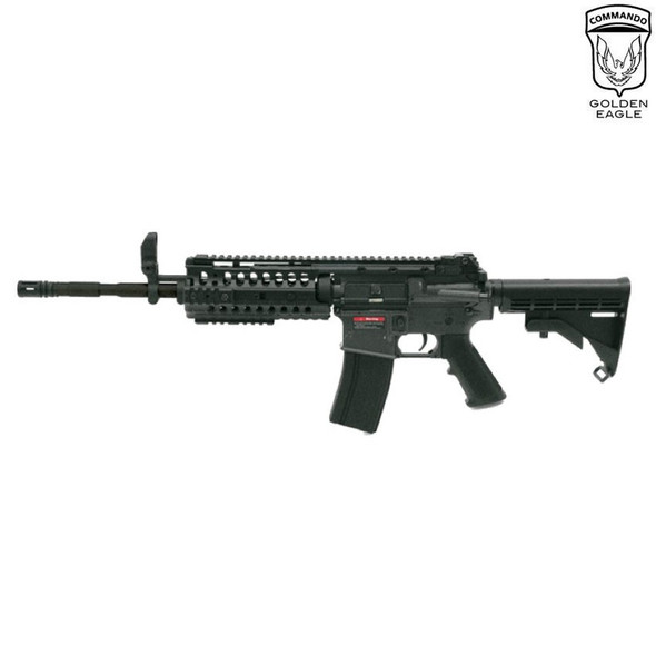 Golden Eagle 6613 - Fully Auto M4SS AEG Rifle with Foldable Stock in Black