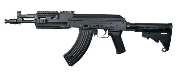 LCT Airsoft TK104 NV AEG Airsoft Rifle with Adjustable Sliding Stock in Black
