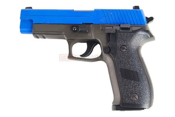 HFC HG175 Sig Sauer P226 Metal Gas Blowback Airsoft Pistol in Dual Tone Blue