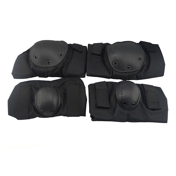 BV Tactical - Adjustable Safety Elbow & Knee Pad Set V2 in Black