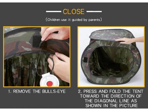 WoSport Pop Up Tent Airsoft Gun Slingshot Portable Target in Camouflage