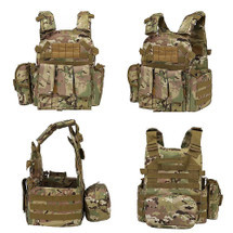 Plate Carrier and Pouch in Multi-Terrain Pattern