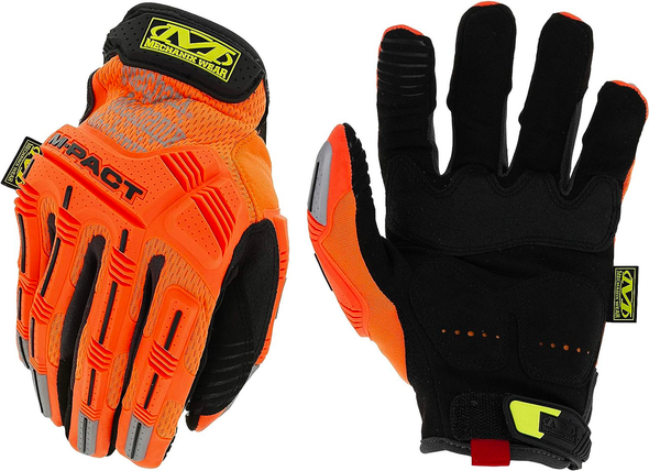 Mechanix - Breathable High Visibility Gloves in Orange M-Pact