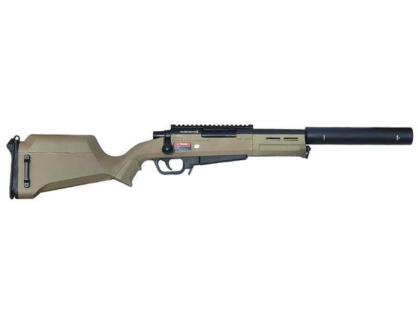 Ares x Amoeba Striker Knee Capper Airsoft Sniper Rifle in Flat Dark Earth