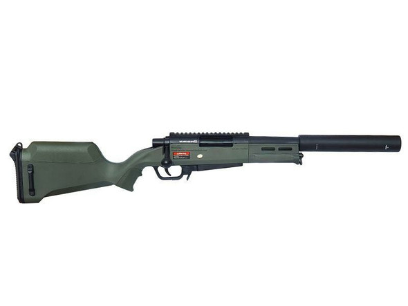 Ares x Amoeba Striker Knee Capper Airsoft Sniper Rifle in Army Green