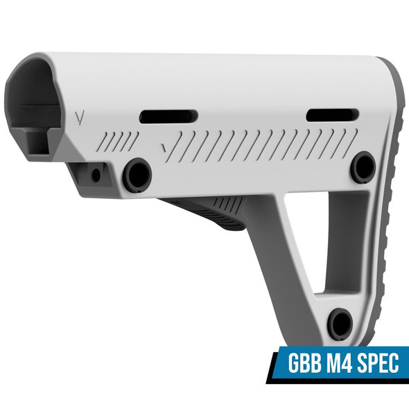 Vorsk Retractable Stock Assembly for M4 Airsoft Rifle Stock Tube in Grey