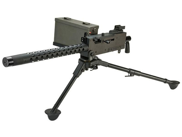 EMG M1919 WWII American Auto Squad Airsoft AEG Support Gun with Tripod in Black