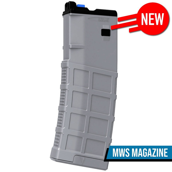 Vorsk Airsoft VMAR Series MWS Rifle Magazine (VP) 40 Rounds in Grey