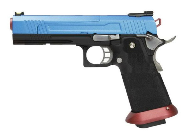 Armorer Works Custom Hi-Capa Gas Blowback Airsoft Pistol in Blue (AW-HX1005)