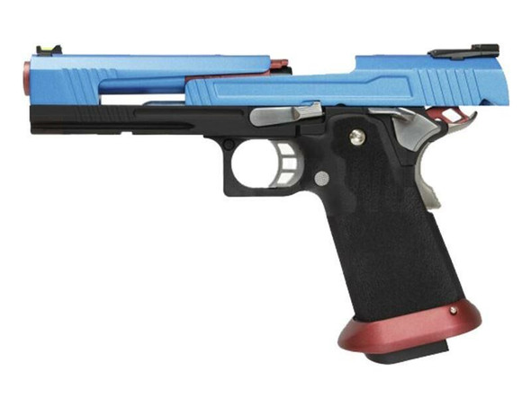 Armorer Works Custom Hi-Capa Gas Blowback Airsoft Pistol in Blue (AW-HX1005)